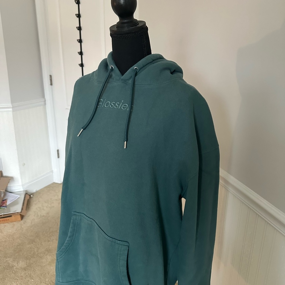 Glossier - Limited Edition Embroidered Sage Hoodie